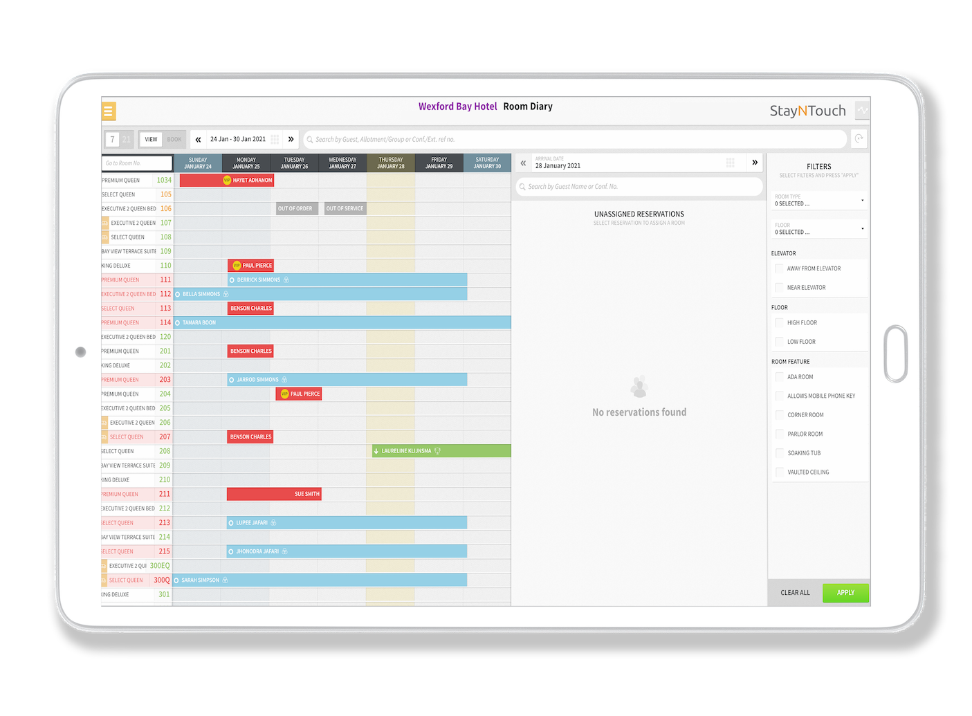 Cloud PMS Front Desk Management Preview